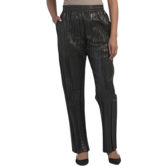 HELMUT LANG Leather Pleated Pants